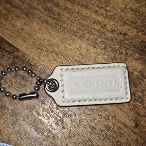 COACH Beige Gold Replacement  Bag Charm Hang tag
